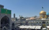 نصب کتیبه ویژه «نَصرُ مِنَ الله وَ فَتح غَریب» در حرم امام رضا(ع)